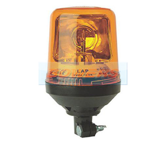DIN Stem Mounted Rotating Halogen Amber Beacon BOW9992022
